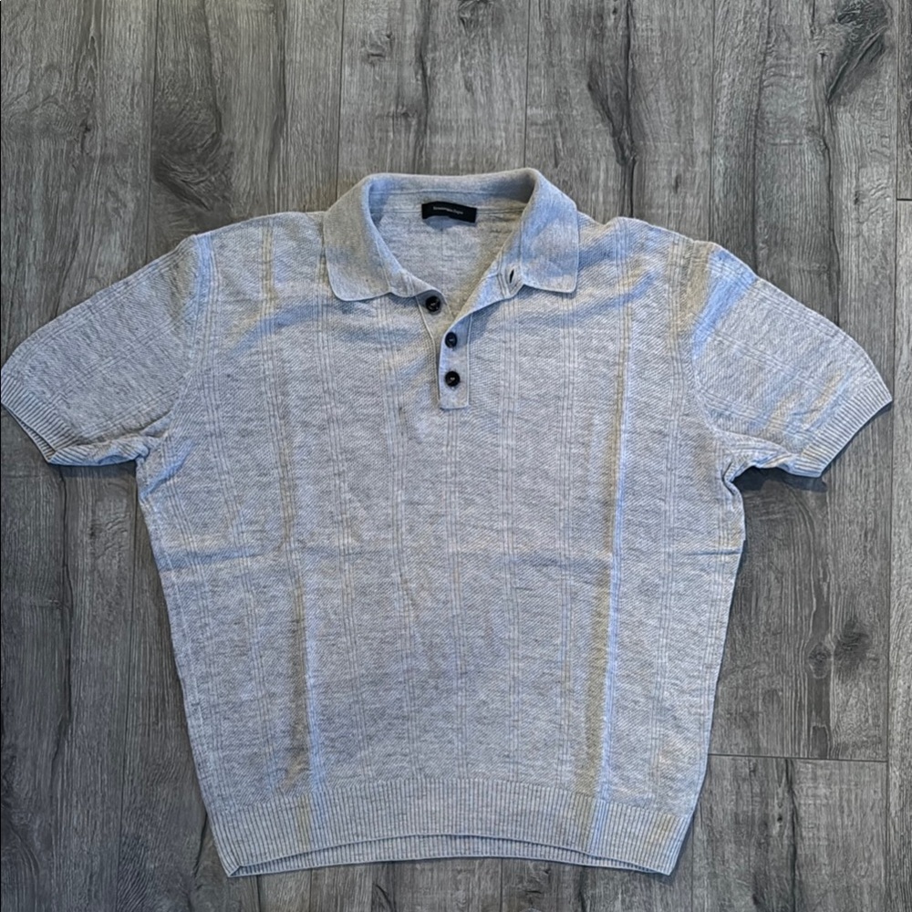 Men's Light Gray Polo Shirt